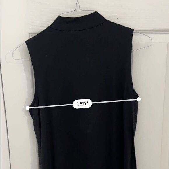 Eileen Fisher System Mockneck Women’s Top Size XS Black Stretchy Basic Layering - Picture 6 of 7